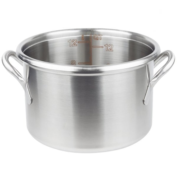 Vollrath Co Vollrath Tri-Ply Stainless Steel Stock Pot, 77600, 16 Quart Capacity, 8-1/2" Depth 77600 - main